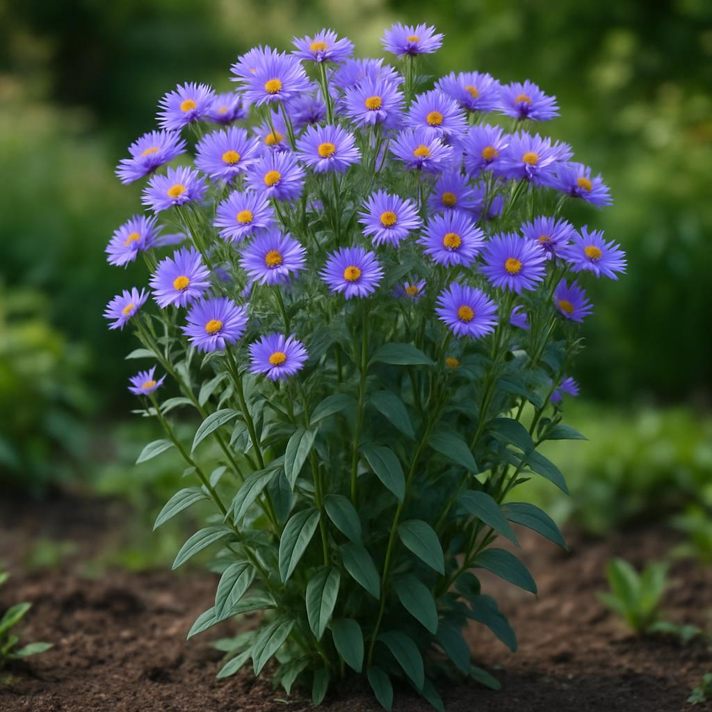 Glattblatt-Herbstaster — Symphyotrichum laeve 'Bluebird'