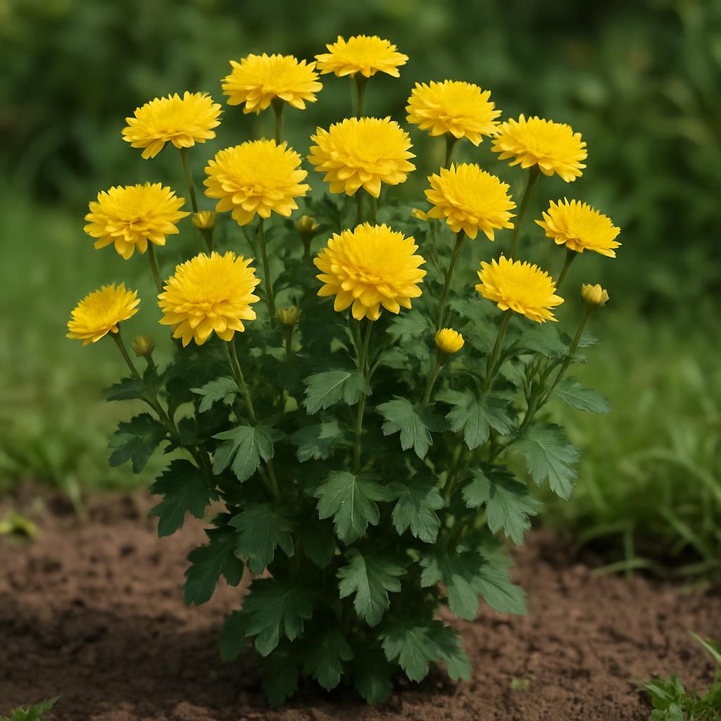 Herbst-Chrysantheme — KI-erzeugte Illustration