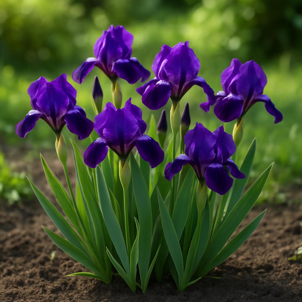 Niedrige Bart-Iris — KI-erzeugte Illustration