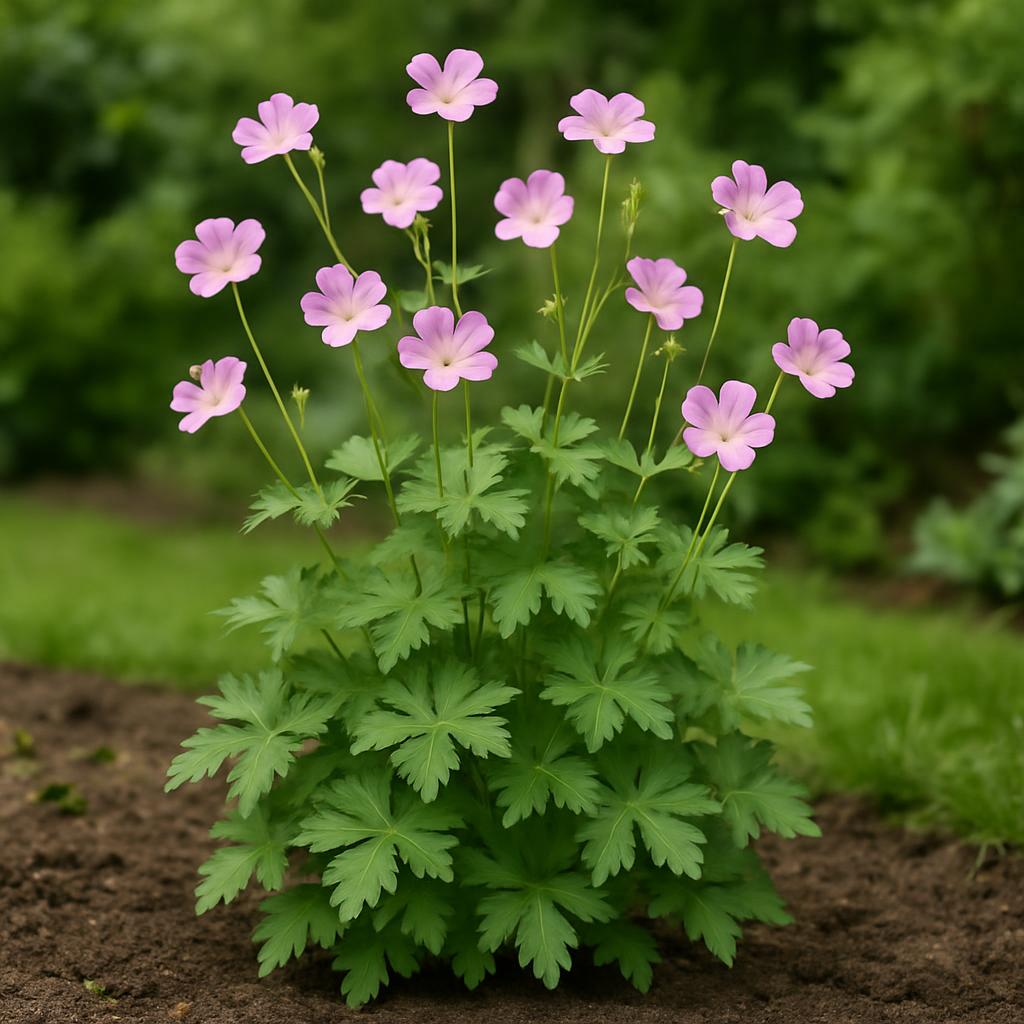 Oxford-Storchschnabel 'Wargrave Pink' — KI-erzeugte Illustration