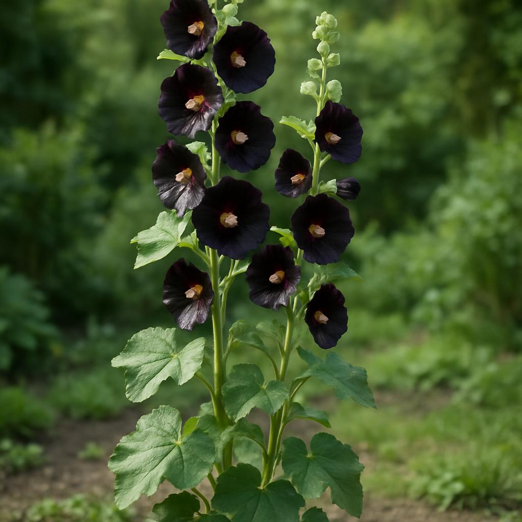 Schwarze Stockrose
