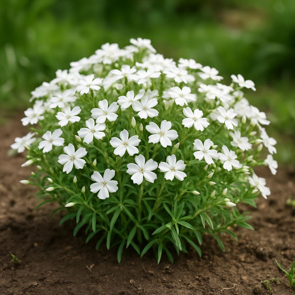 Weiße Teppich-Phlox